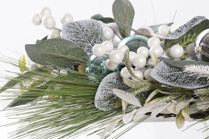 DKD Home Decor Corona Navidad Moderna Azul Verde 60 x 60 x 12 cm