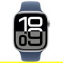 Apple Watch Series 10 GPS + Cellular 46mm - Caja de Aluminio Plata con Correa Deportiva Denim Azul Talla S/M - 64 GB