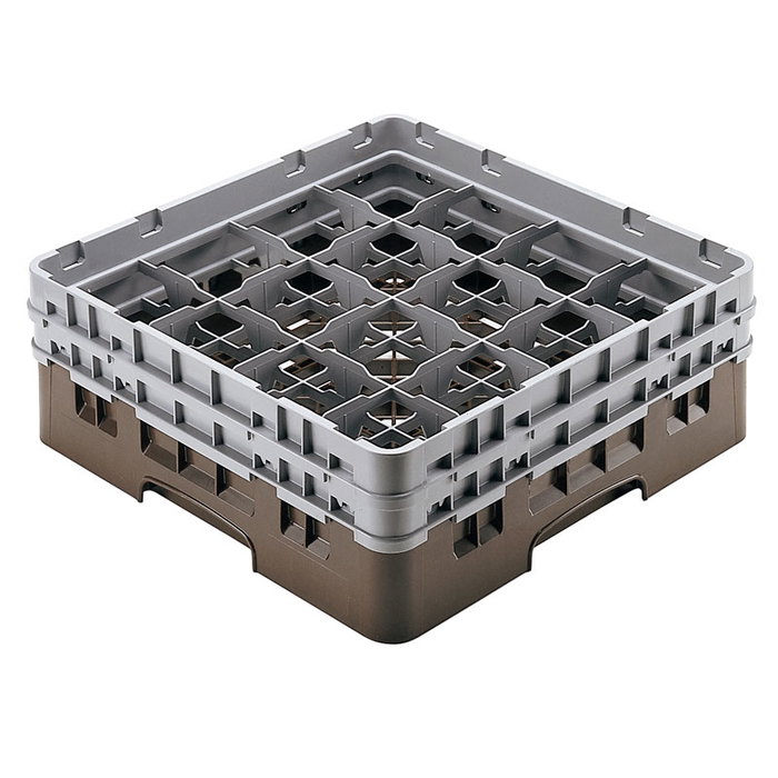 CAMBRO Cesta de lavado 16 comp. 2 alturas Castaño CAMBRO Cesta de lavado 16 comp. 2 alturas Castaño