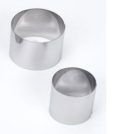 Reinoxsa Molde Aro Alto 8 cm h 4.5 cm Acero Inoxidable para Cocina