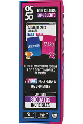 Asmodee Juego de mesa 50 50