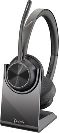 HP Poly Voyager 4320 USB-C Headset with Charge Stand Bluetooth Wireless Headset for Office and Home