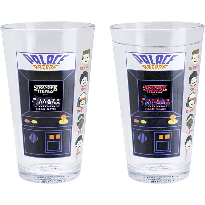 Paladone Vaso Palace Arcade Machine Stranger Things Cambia Con Frío 450ml