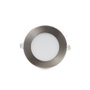 Placa LED 9W Blanco Frío Níquel Satinado