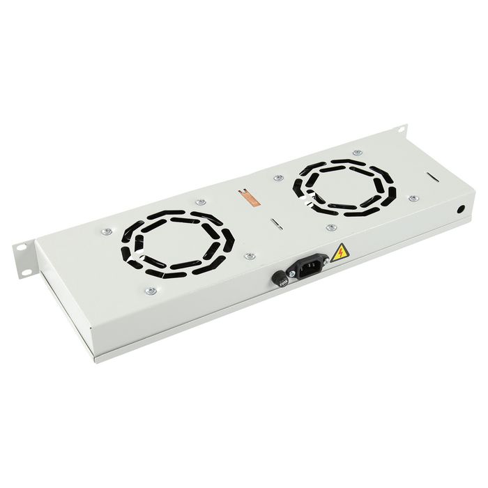 Lanview Logon RAF300WH Módulo de Ventilador de Montaje en Rack con 2 Ventiladores y Termostato Digital 1U