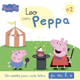 ALTEA, Un cuento para cada letra: p, m, l, s (Leo con Peppa Pig 2) - Hasbro