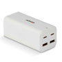 Lindy Cargador GaN de 100W con 4 puertos USB (2x USB-C y 2x USB-A)