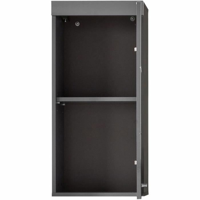 Trendteam Mueble de baño alto AMANDA - 1 puerta - Gris