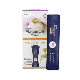 Proden Plaqueoff Creme para Gatos - Pasta Dental para Eliminar el Sarro y Mal Aliento - Pack de 6 Tubos de 10g