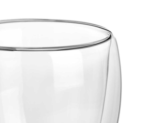 Vivalto Vaso de Agua de Borosilicato Transparente 245 ml, Dimensiones 8 x 8 x 8 cm (Set de 24)