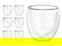 Vivalto Vaso de Agua de Borosilicato Transparente 245 ml, Dimensiones 8 x 8 x 8 cm (Set de 24)