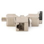 Digitus Módulo Keystone CAT 6A Apantallado con Gestor de Cables Inteligente - 4 Piezas, Plata