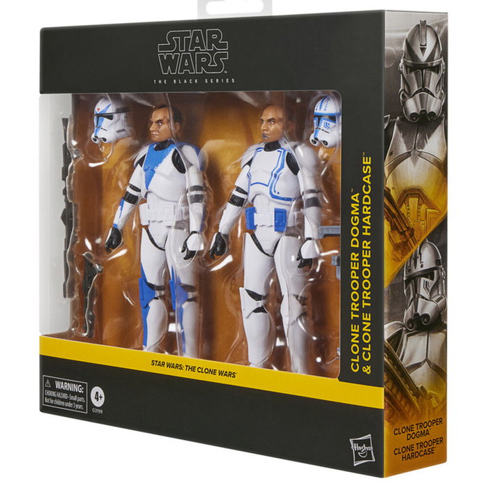 HASBRO Blister 2 figuras Clone Trooper Dogma & Clone Trooper Hardcase Star Wars 15cm