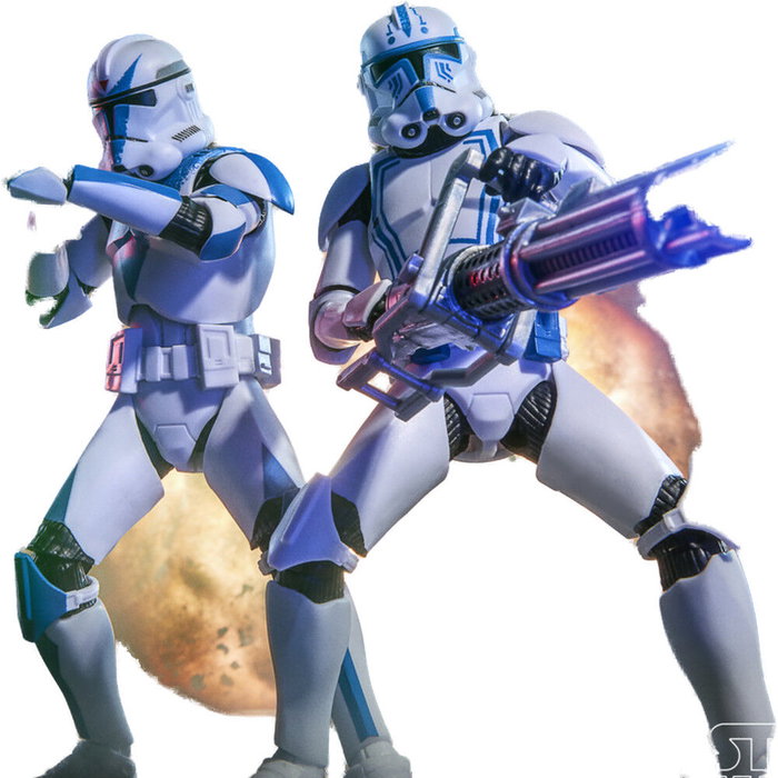 HASBRO Blister 2 figuras Clone Trooper Dogma & Clone Trooper Hardcase Star Wars 15cm