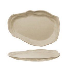Summa Oyster Crema Set de 6 Platos Llanos Abstract 23x15 cm
