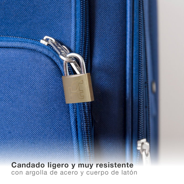 Hantums Candado de acero con arco corto 20mm