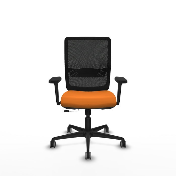 PIQUERAS Y CRESPO Silla de oficina Haches Naranja y Negro