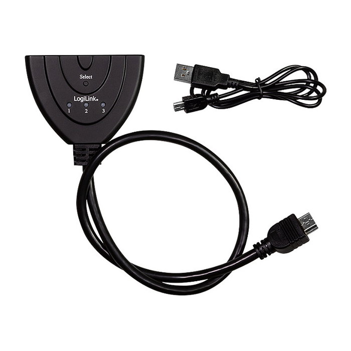 LogiLink Switch HDMI de 3 puertos bidireccional 4K/30Hz con CEC LogiLink Switch HDMI de 3 puertos bidireccional 4K/30Hz con CEC