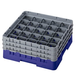 CAMBRO Cesta de lavado 25 compartimentos 3 alturas Azul marino
