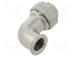 GEBO Codo de 90° G316 conector doble plano hembra-hembra G 1/2''