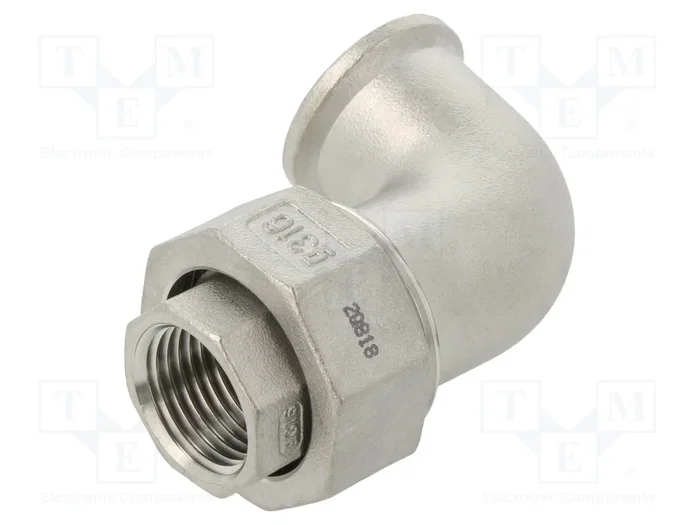 GEBO Codo de 90° G316 conector doble plano hembra-hembra G 1/2''