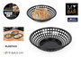 Inde Cesta de Pan Redonda de Plástico 19.6 cm x 4.6 cm (24 Unidades)