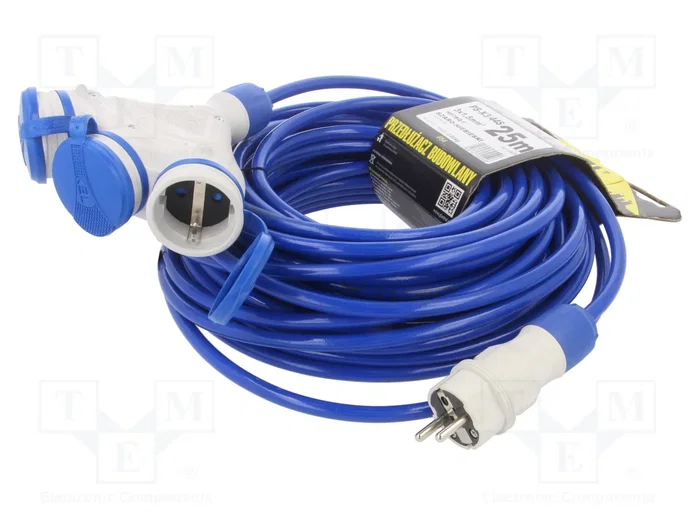KEL Prolongador de alimentación H07BQ-F 3G1,5mm2 25m Azul KEL Prolongador de alimentación H07BQ-F 3G1,5mm2 25m Azul