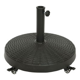 Base para Parasol con Ruedas Negro ø52 cm Polietileno y Acero