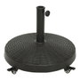 Base para Parasol con Ruedas Negro ø52 cm Polietileno y Acero