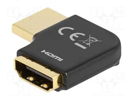 DeLOCK Adaptador HDMI macho a hembra 90° derecha 8K 60 Hz Metal