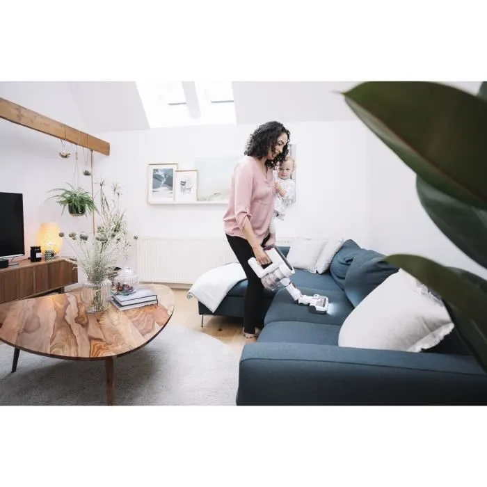 Severin HV7166 Aspiradora de Varilla Inalámbrica 25.2V, 60 Min Autonomía, Cepillo Alta Velocidad, LED, Filtro HEPA