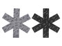 Kinvara Set de 2 Protector de Sartenes de Poliéster, Colores Surtidos Gris/Negro, 38 x提单 38 cm cada uno (Set de 36)