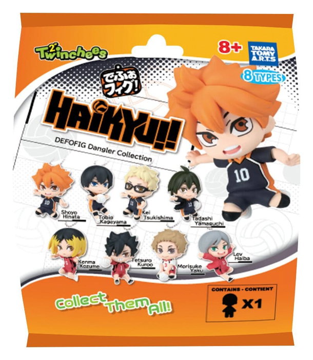 Haikyu!! Minifiguras Twinchees Defofig! Dangler 5 cm Blind Pack Expositor (24)