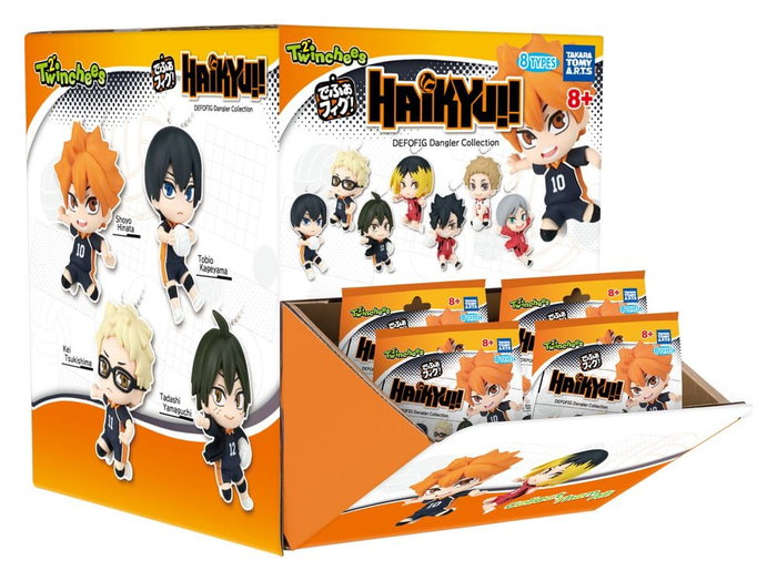 Haikyu!! Minifiguras Twinchees Defofig! Dangler 5 cm Blind Pack Expositor (24)