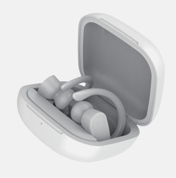 DAEWOO TWS SPORT Auriculares Inalambricos Bluetooth 5.0 con LED y Gancho, Bateria 30mAh/300mAh, Carga Tipo C, Color Blanco