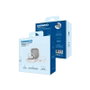 Daewoo Auricular TWS Sport con Gancho, Bluetooth 5.0, Indicador LED de Batería, 30mAh/300mAh, Carga Tipo C, Blanco