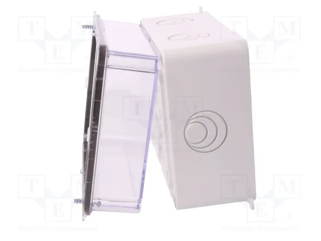 ELEKTRO-PLAST NASIELSK CARBO-BOX Caja de conexiones gris claro con tapa transparente ELEKTRO-PLAST NASIELSK CARBO-BOX Caja de conexiones gris claro con tapa transparente