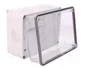 ELEKTRO-PLAST NASIELSK CARBO-BOX Caja de conexiones gris claro con tapa transparente