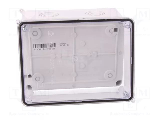 ELEKTRO-PLAST NASIELSK CARBO-BOX Caja de conexiones gris claro con tapa transparente ELEKTRO-PLAST NASIELSK CARBO-BOX Caja de conexiones gris claro con tapa transparente