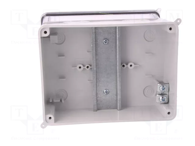 ELEKTRO-PLAST NASIELSK CARBO-BOX Caja de conexiones gris claro con tapa transparente ELEKTRO-PLAST NASIELSK CARBO-BOX Caja de conexiones gris claro con tapa transparente