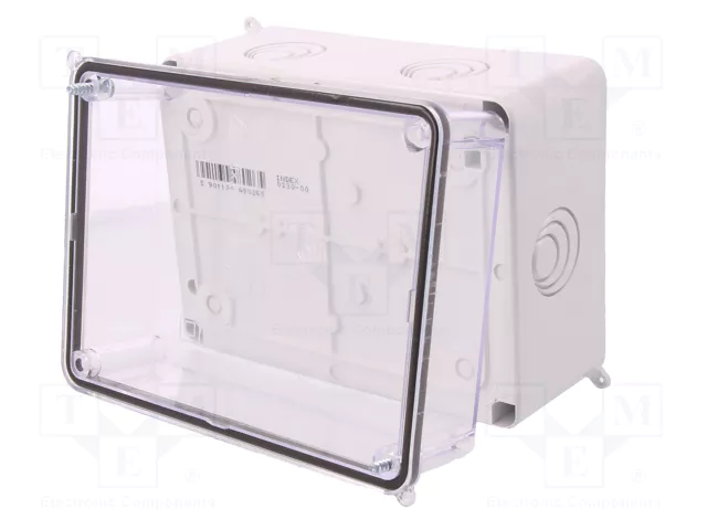 ELEKTRO-PLAST NASIELSK CARBO-BOX Caja de conexiones gris claro con tapa transparente ELEKTRO-PLAST NASIELSK CARBO-BOX Caja de conexiones gris claro con tapa transparente