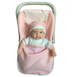 Tachan Muñeca 30 Cm En Saquito Rosa De Bebe C/12 Sonidos Dif