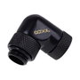 Alphacool Eiszapfen Winkeladapter 90 Grad drehbar G1/4 AG auf G1/4 IG - negro