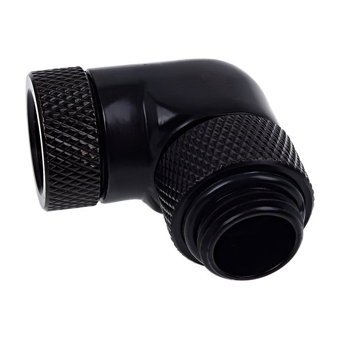 Alphacool Eiszapfen Winkeladapter 90 Grad drehbar G1/4 AG auf G1/4 IG - negro