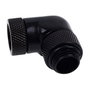 Alphacool Eiszapfen Winkeladapter 90 Grad drehbar G1/4 AG auf G1/4 IG - negro