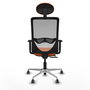 PIQUERAS Y CRESPO Silla de oficina Zulema con mecanismo Sincro/Traslack Naranja y Gris