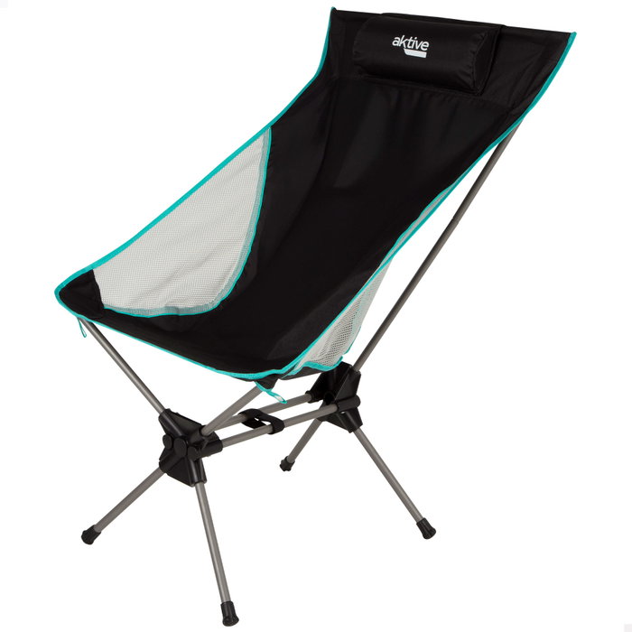 Aktive Silla plegable camping ultracompacta con cojín Aktive Silla plegable camping ultracompacta con cojín