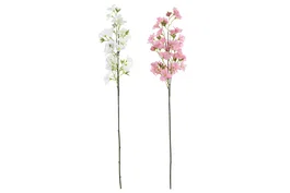 DKD Home Decor Flor Rosa Blanco 20 x 90 x 20 cm (24 Unidades)