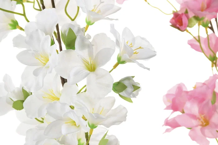 DKD Home Decor Flor Rosa Blanco 20 x 90 x 20 cm (24 Unidades) DKD Home Decor Flor Rosa Blanco 20 x 90 x 20 cm (24 Unidades)