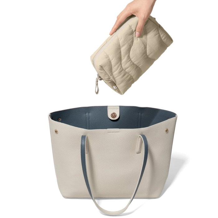 tomtoc Terra-A27 Puffy Accessory Pouch 2L Natural Sand